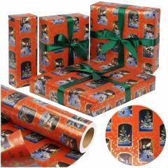 Papier Świąta Pejzaż czerwony X-Strong 38cmx20m