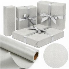 Papier ozdobny Srebrny Liść X-Strong 57cmx25m