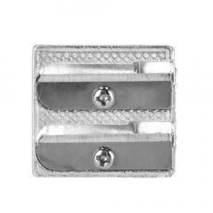 Temperówka szkolna metalowa 2 ostrza