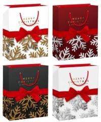 Torebka prezentowa M Boże Narodzenie szerokie dno