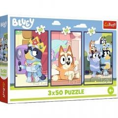 Puzzle 3x50 Rodzina Bluey TREFL