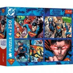 Puzzle 4x250 Odwaga Supermana TREFL