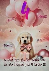 Karnet Urodziny 4 3K