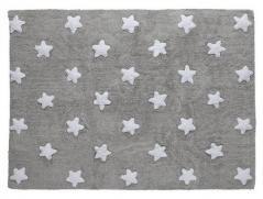 Dywan Bawełniany Grey Stars White 120x160cm