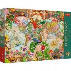 Puzzle 1000 Antyczna mapa świata TREFL