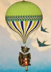 Karnet B6 z kopertą Cyrkowy miś