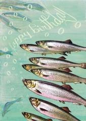 Karnet B6 z kopertą Urodziny Rybi chór