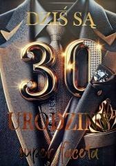 Karnet Urodziny 30 garnitur 3K