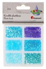 Koraliki plastikowe 6 rozmiarów 32g