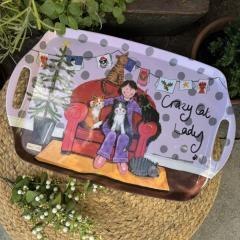 Taca duża Crazy Cat Lady Kociara Święta BN