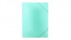 Teczka z gumką A4 PP pastel zielona