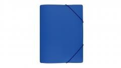 Teczka z gumką szeroka niebieska