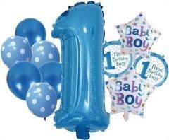 Zestaw balonów Boy 1 12el