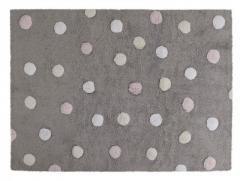 Dywan bawełniany Topos Tricolor Grey Pink 120x160