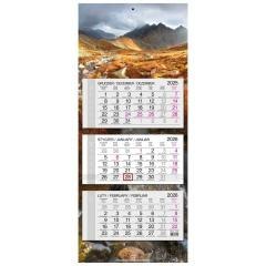 Kalendarz 2026 trójdzielny główka płaska Tatry