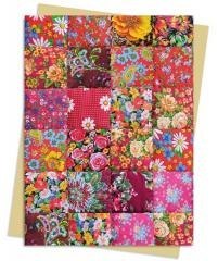 Karnet B6 Floral Patchwork Quilt