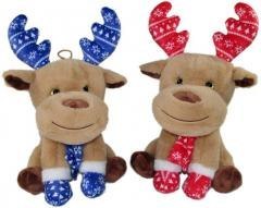 Łoś Renifer świąteczny 15cm MIX