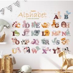Naklejki na ścianę do pokoju dziecka alfabet