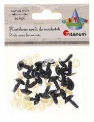 Nosy do maskotek plastikowe trójkątne 20szt