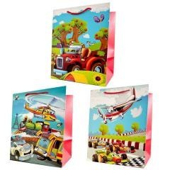 Torebka prezentowa dziecięca L szerokie dno mix