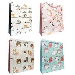 Torebka prezentowa dziecięca M Kociaki mix