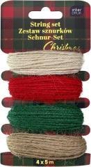 Zestaw sznurków 4x5m Christmas