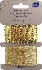 Zestaw tasiemek 2x2m Satin Gold