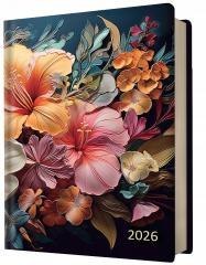 Kalendarz 2026 B6 dzienny kwiaty