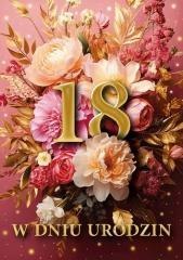 Karnet B6 3D Urodziny 18