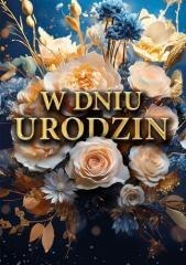 Karnet B6 3D W dniu urodzin