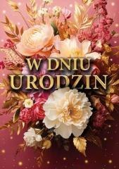 Karnet B6 3D W dniu urodzin