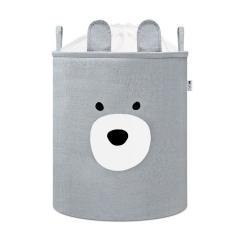 Kosz na zabawki wersja premium szary miś XXL
