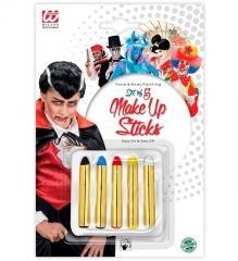 Kredki do malowania twarzy i ciała 5 kolorów