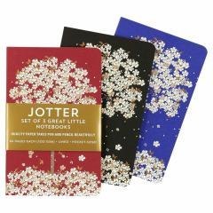 Notatniki Jotter Spadające Kwiaty 9x14cm (3szt)