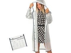 Peleryna przeciwdeszczowa transparentna M