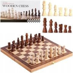 Szachy drewniane