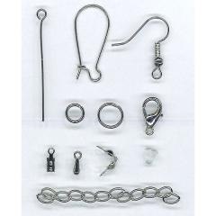 Akcesoria do biżuterii srebrne 191el