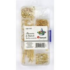 Akcesoria do biżuterii złote 191el