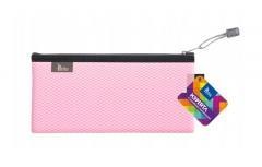 Koperta DL z suwakiem metalowym różowa