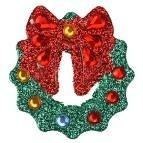 Kryształki samoprzylepne wianki 6szt