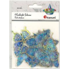 Naklejki foliowe motyle 10 wzorów 20szt