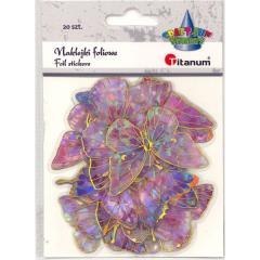 Naklejki foliowe motyle 10 wzorów 20szt