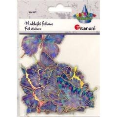 Naklejki foliowe motyle 10 wzorów 20szt