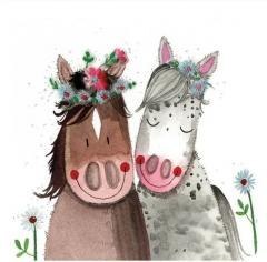 Podkładka pod kubek Uśmiechnięte konie