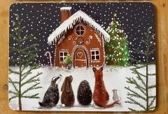 Podkładka pod talerz Dom z piernika Święta BN