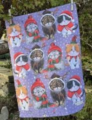 Ręcznik kuchenny Świąteczne koty Święta