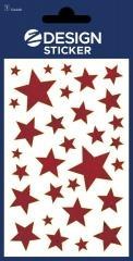 Naklejki foliowe - czerwone gwiazdy