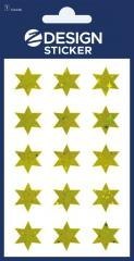 Naklejki foliowe - złote gwiazdki