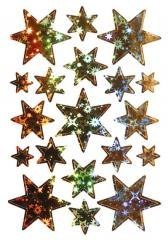 Naklejki gwiazdki holograficzne