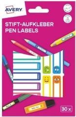 Naklejki na przybory do pisania